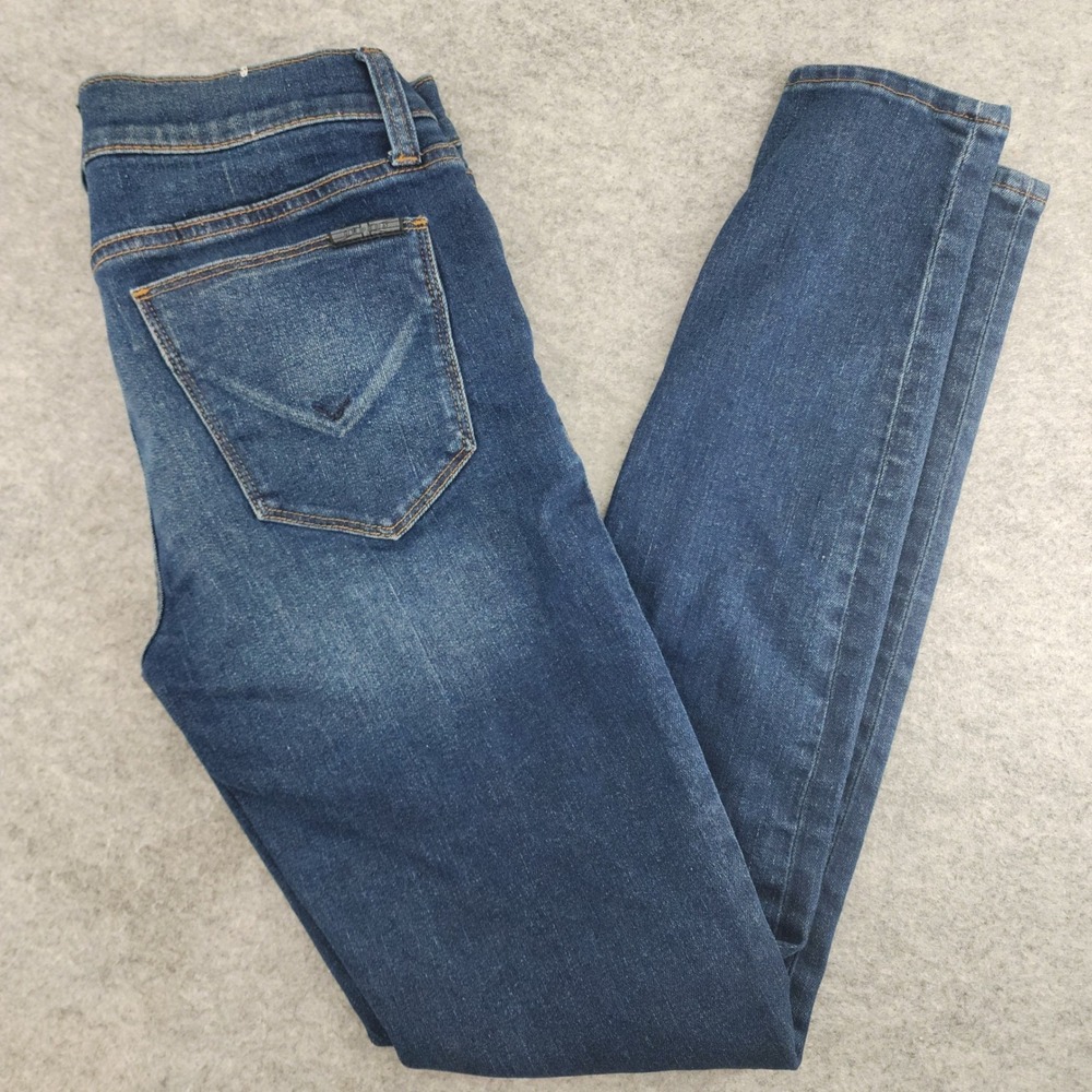 Hudson Krista Super Skinny Blue Dark Wash Stretch Denim Jeans Womens Size 28
